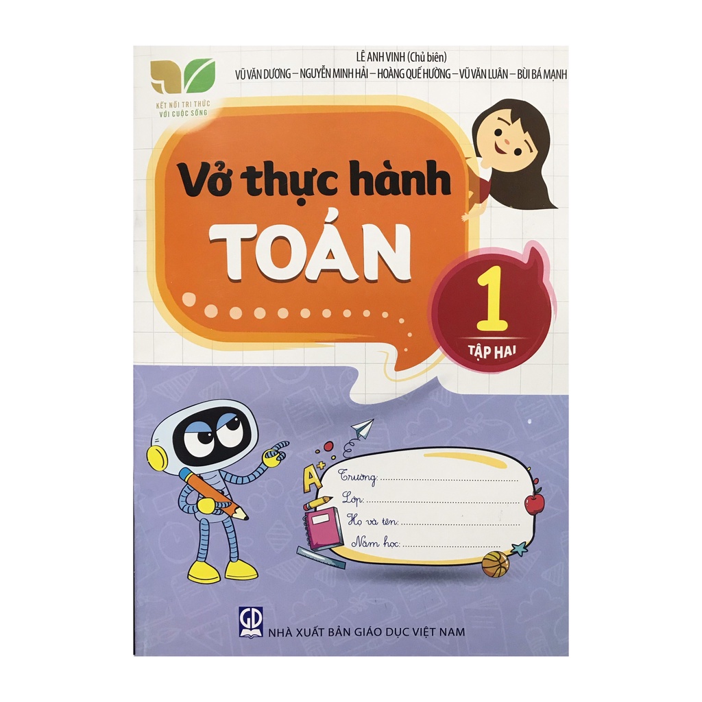 Sách - Vở thực hành toán lớp 1 tập 2 ( kết nối tri thức )