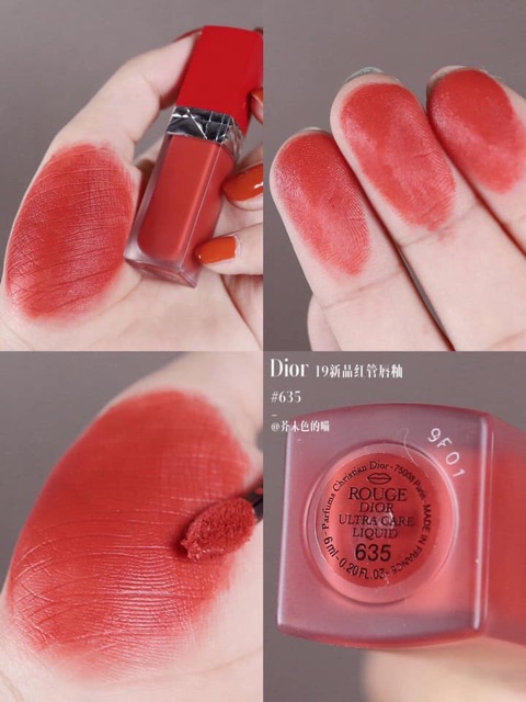 [Rẻ vô địch] [Bill đầy đủ] UNBOX Son Kem Dior 635 Ecstase Ultra Care Liquid Màu Đỏ Đất