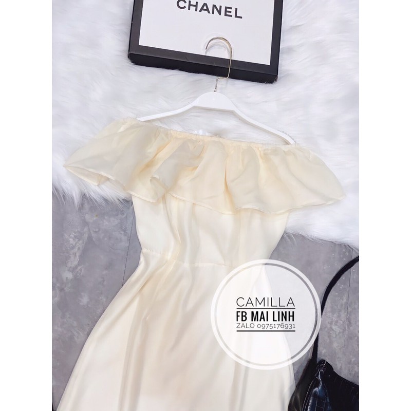 ⚡️TRỄ VAI⚡️Đẫm trễ vai 2 lớp màu kem | BigBuy360 - bigbuy360.vn