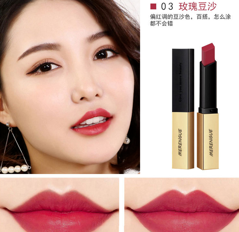 (Hàng Mới Về) Son Lì Dưỡng Ẩm Lâu Phai Thiết Kế Vỏ Son Màu Vàng Đồng Sang Trọng | BigBuy360 - bigbuy360.vn