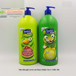 Sữa tắm gội xả Suave Kids 3in1 1.18L Mỹ