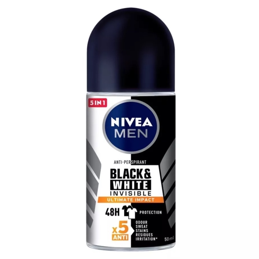 Lăn khử mùi nam Nivea Men Invisible For Black and White 50ml