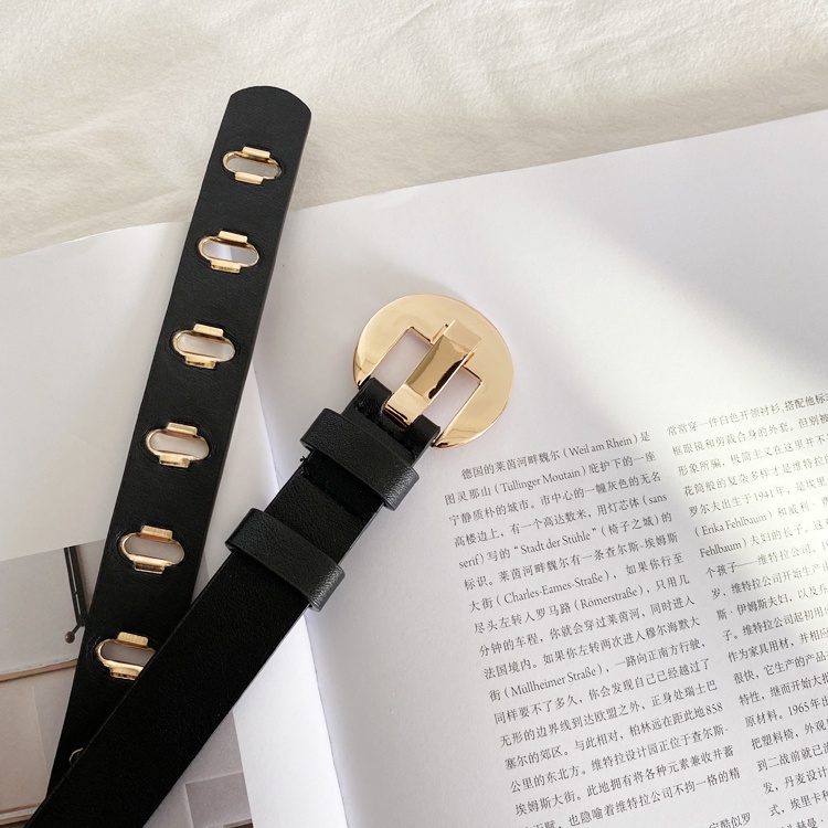 Thắt Lưng Da Phong Cách Hàn Quốc Cổ Điển Dành Cho Nữ