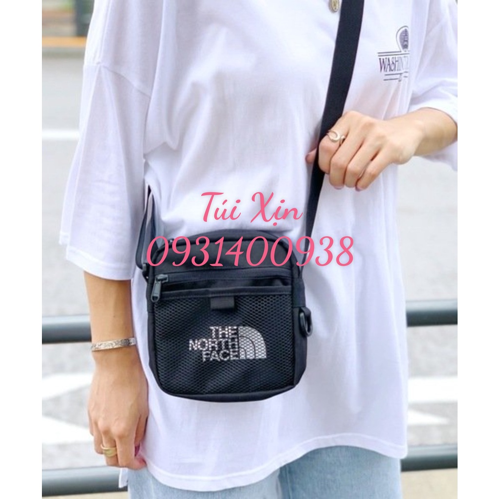 Túi đeo chéo, túi mini The Nor.th Face, form đứng chống thấm nước, hàng VNXK cao cấp