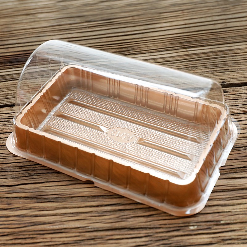Hộp Bánh Cuộn Đế Vàng Kim Nắp Trong