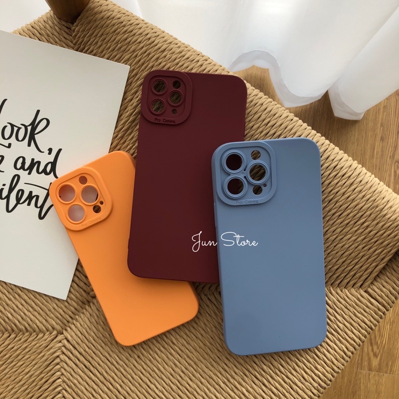 Ốp lưng silicon mịn lì bảo vệ camera