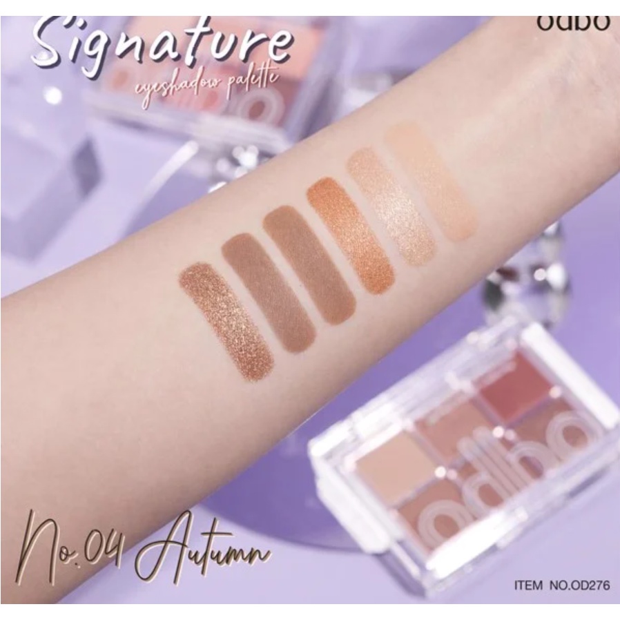 Phấn Mắt Odbo Signature 6 Ô