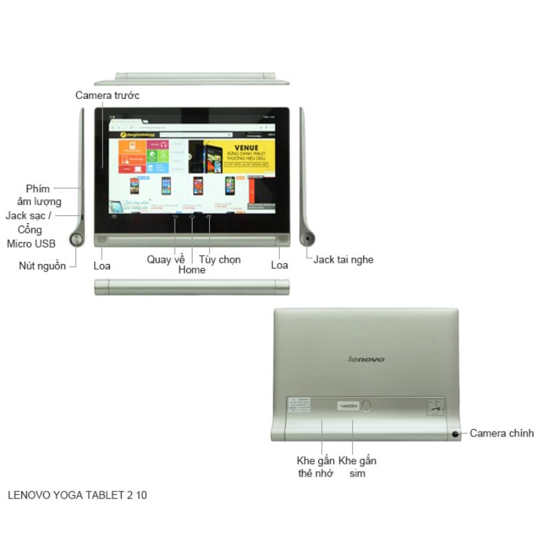 MÁY TÍNH BẢNG LENOVO YOGA TAB2 10INCH | BigBuy360 - bigbuy360.vn