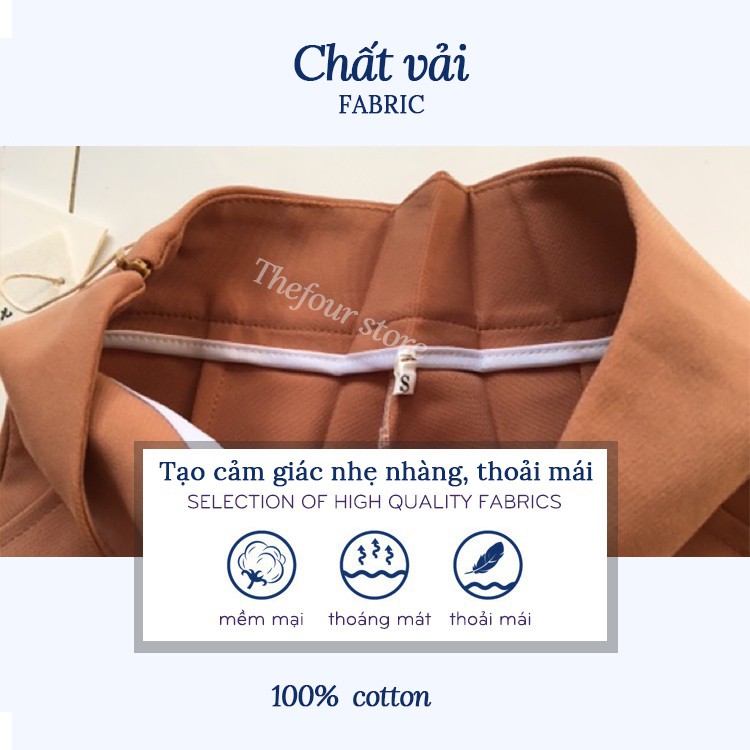 Quần Culottes Nữ ❤️ Quần suông ống rộng khoá hông cạp cao SIÊU HOT