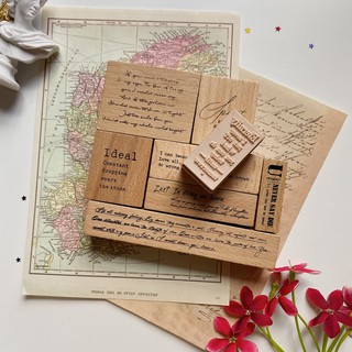 [QUOTE STAMP] Stamp dòng chữ, con dấu nghệ thuật vintage