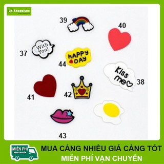 Nút Jibbitz/Sticker 2D Cài Dép Sục Crocs, Satihu Giá Sỉ