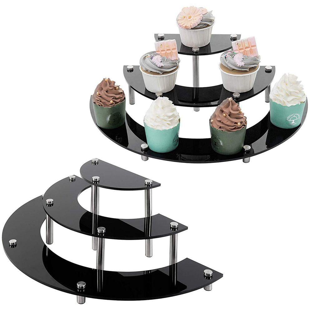 AUGUSTINA Giá Đỡ Trưng Bày Bánh Cupcake 3 Tầng Tiện Lợi Dành Cho Nhà Bếp / Tiệc Cưới