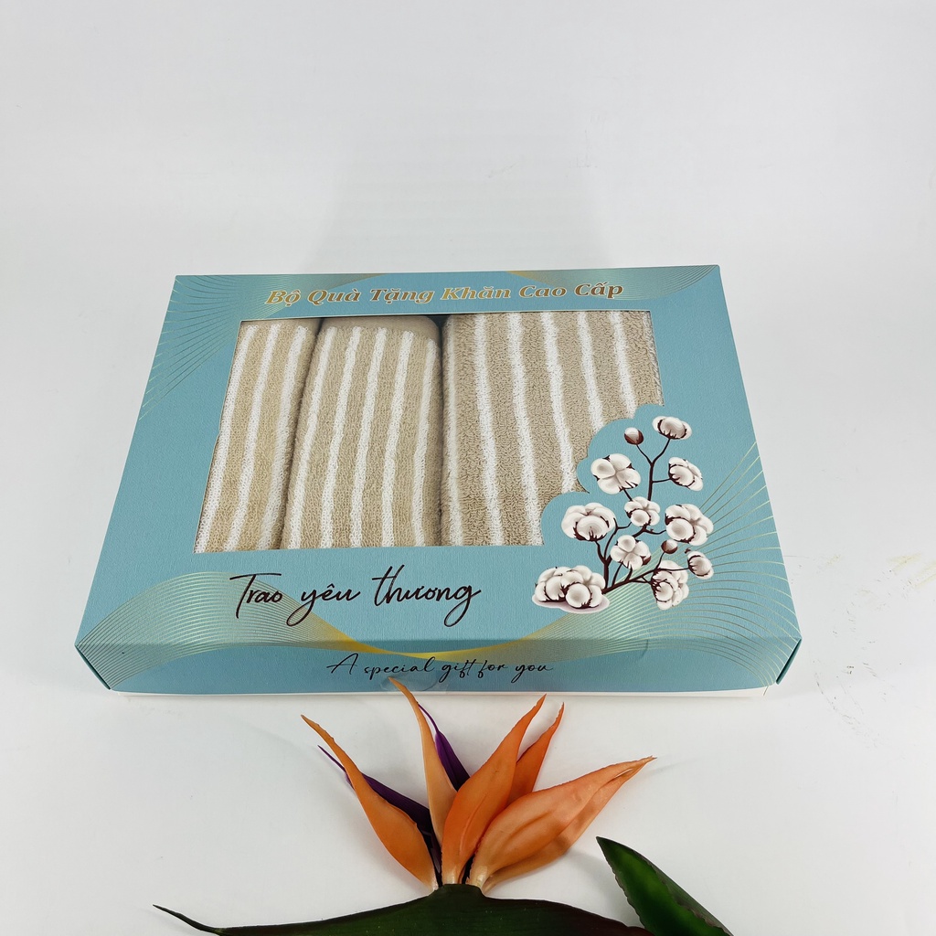 BỘ 3 COMBO Khăn Tắm Cotton Thiện Phú Bộ 379, Khăn Tắm Cao cấp Tiện Lợi Freeship