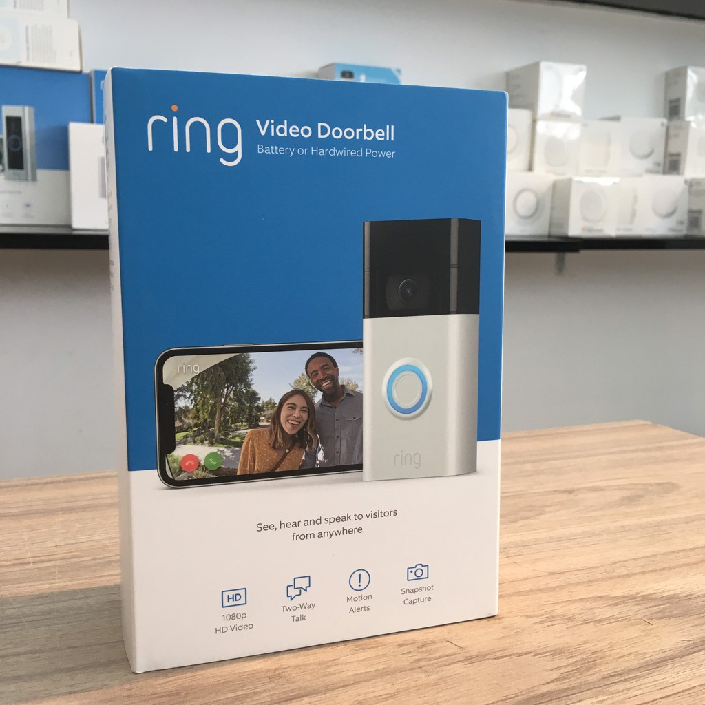 Chuông cửa thông minh Ring Video Doorbell 2 (Ver.2020) - Camera 1080p HD, pin sạc, điều khiển với Amazon Alexa