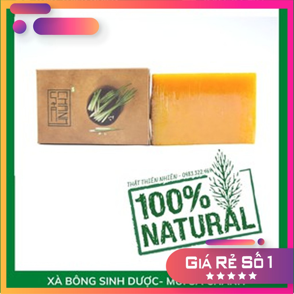 Xà Bông Sinh Dược - Xà Bông Chanh Sả 100% Thiên Nhiên