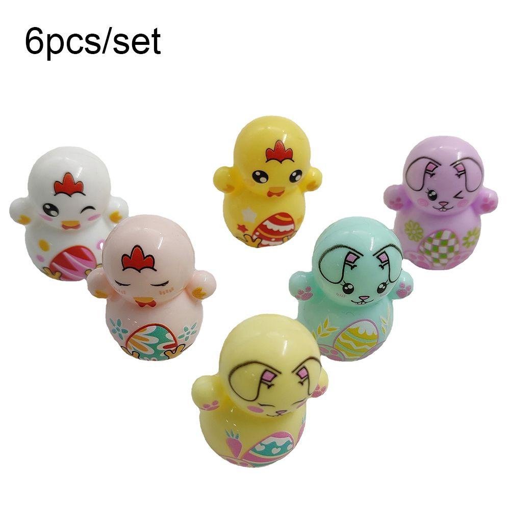 NIUYOU Set 6 Món Đồ Chơi Xoay Phục Sinh Giảm Căng Thẳng