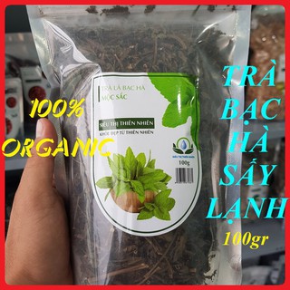 Trà Bạc Hà sấy lạnh MỘC SẮC 100gr [Chính Hãng] Giảm cholesterol, ngủ ngon, thơm miệng, tăng cường hệ miễn dịch