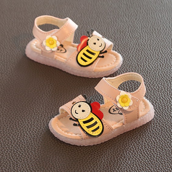 sandal tập đi bé gái size 15-25 êm chân hình ong