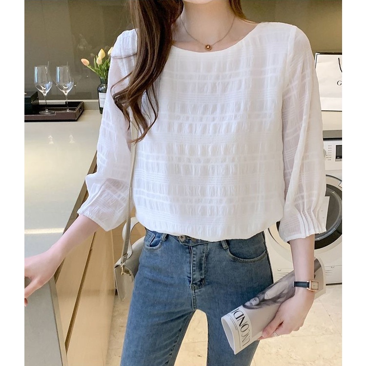 Áo Sơ Mi Dáng Rộng Thời Trang Mùa Hè Hàn Quốc Dành Cho Nữ 40-67KG C8751