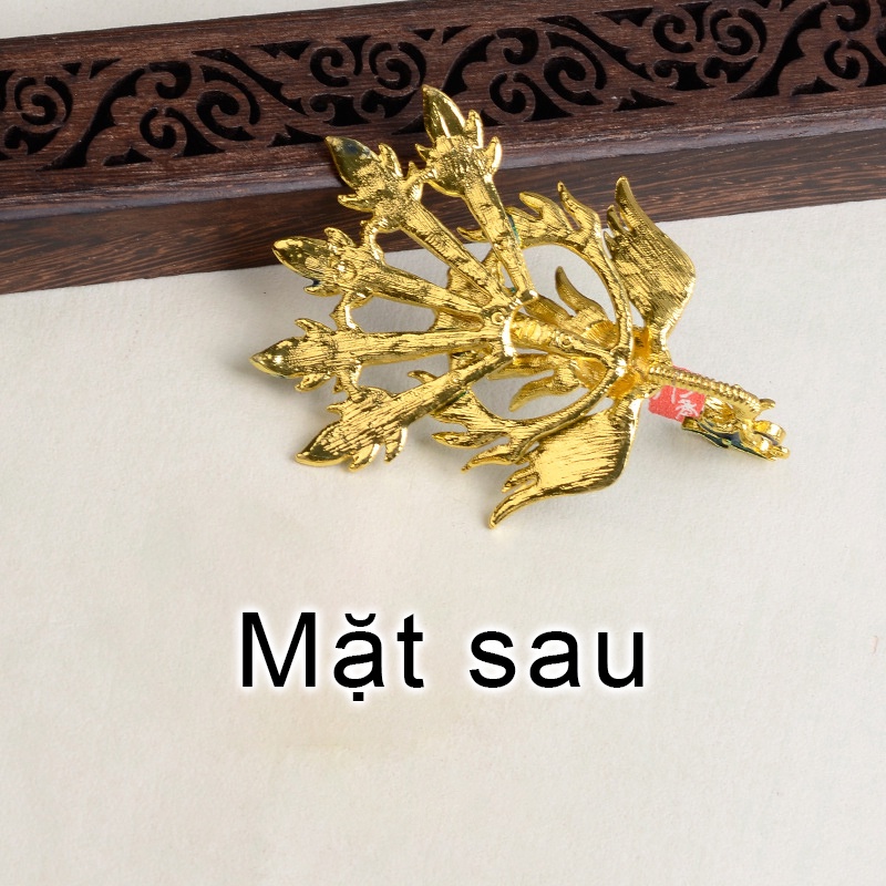 1 phiến đúc phượng hoàng sơn tráng men phong cách điểm thúy 66*91mm nguyên liệu làm trang sức cổ trang cosplay có màu KC