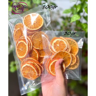Cam vàng lát sấy khô trang trí bánh/làm trà/detox 100gr