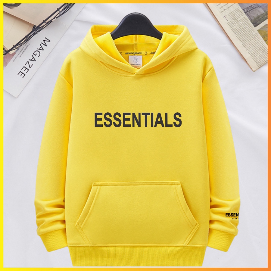 Áo hoodie nỉ có mũ essentials in 3D cực bền chất nỉ bông cực hot