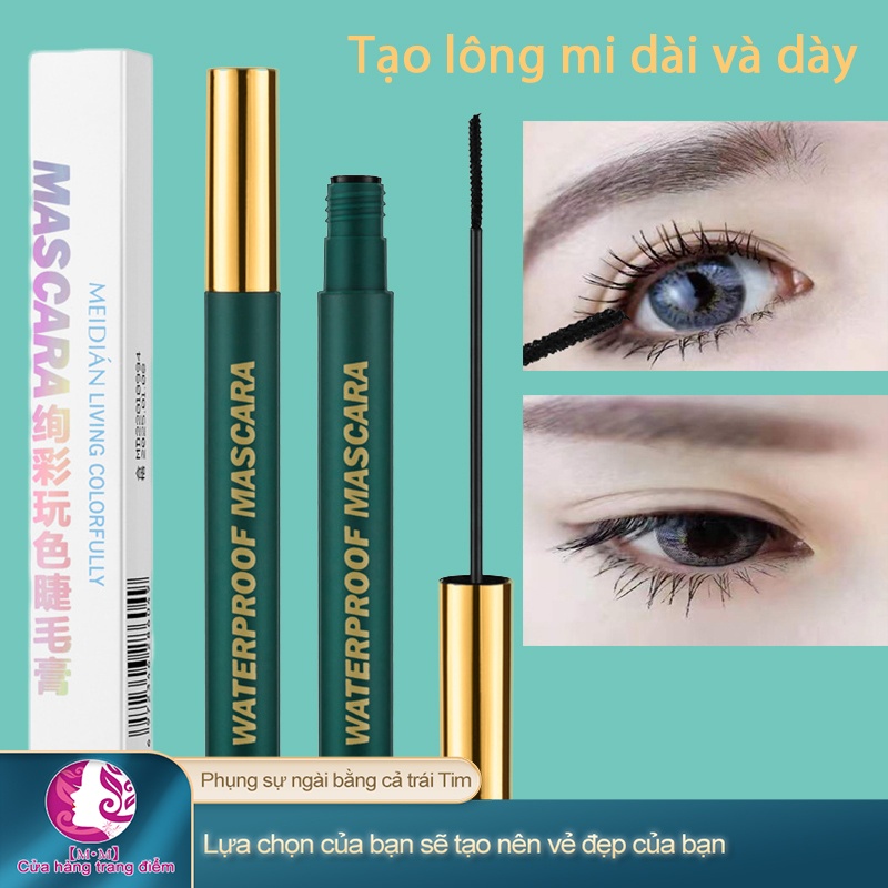 Mascara dài mi chống nước sợi lụa màu đen chuốt mi Trang điểm lâu trôi/chuốt mi mascara/mắt cara/chuốt mi 3g