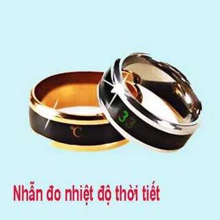 [RẺ] (k98 )-nhẫn đo nhiệt độ theo thời tiết- (hàng sẵn ) – TỐT