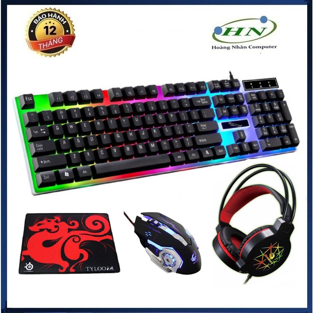 Bộ Bàn Phím Giả Cơ G21 + Chuột Game X9 Và Tai Nghe HS09+ Tặng Kèm Lót Chuột