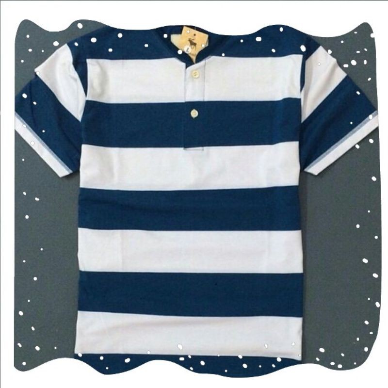 Áo thun nam ngắn tay cổ tim phối sọc đẹp tigershop Tgs036 | BigBuy360 - bigbuy360.vn