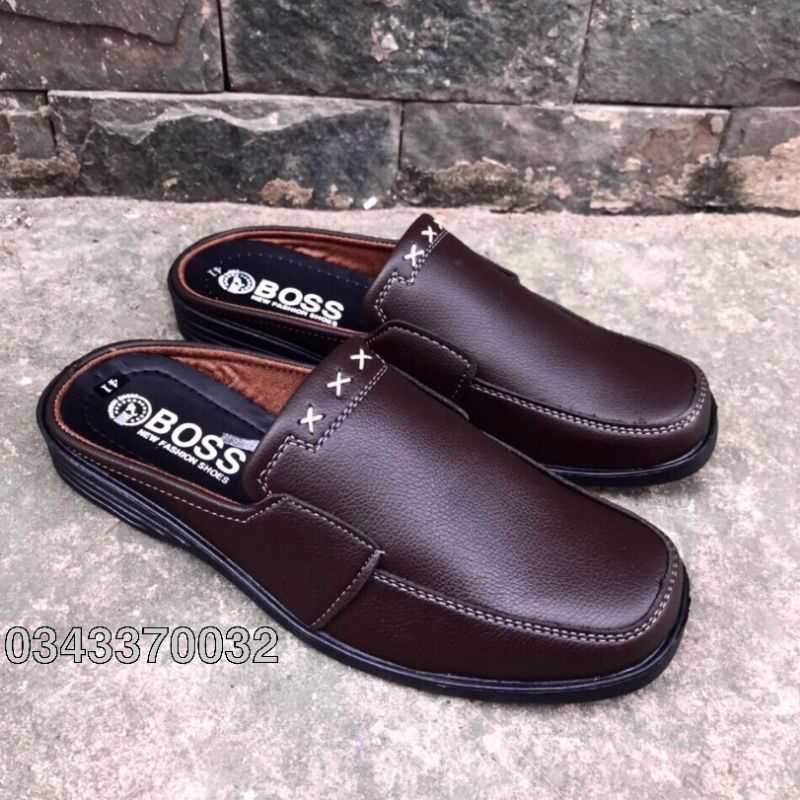 Dép sapo nam mẫu mới..da mềm..màu nâu sang trọng lịch lãm