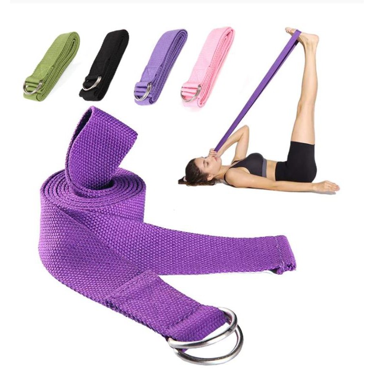 Combo Vòng yoga 33cm +2 gối yoga+1 Dây tập 1,83m Tiện Dụng - Hồng Hồng