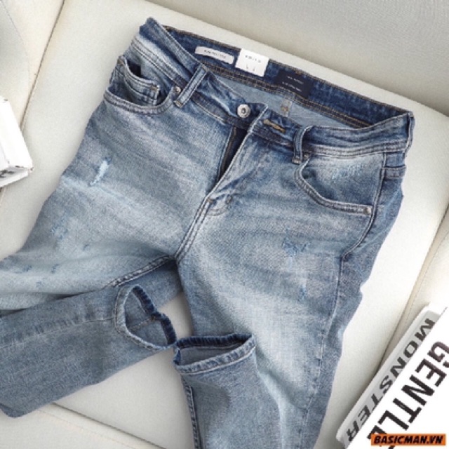 Quần Jean Nam Rách Gối Màu Đen Phong Cách Trẻ Trung Nhiều Mẫu TCS 50 | BigBuy360 - bigbuy360.vn