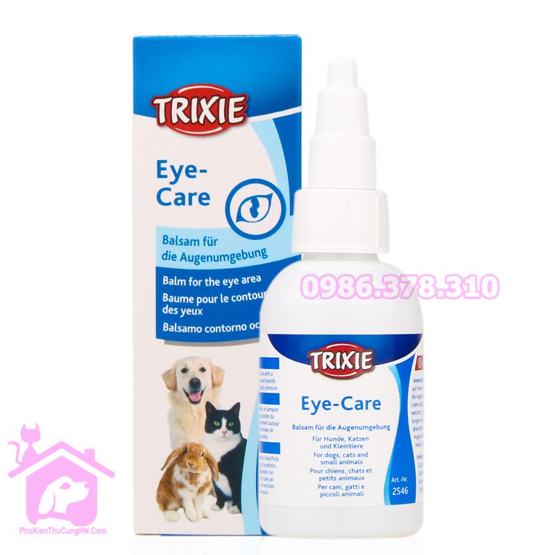 Tẩy ố mắt mắt Trixie Eye Care Balsam Fur 50ml cho thú cưng - Phụ kiện Chó mèo Pet shop Hà Nội