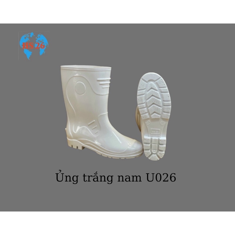 Ủng nam nữ trắng, ủng tiêu chuẩn thiết bị y tế bảo hộ