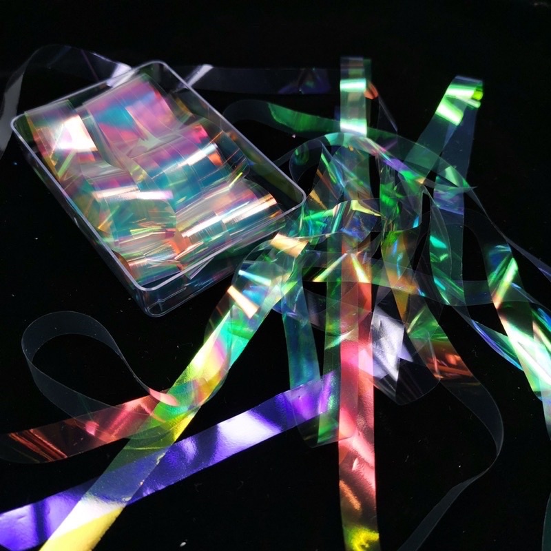 Giấy thuỷ tinh siêu sáng ẩn nail phong cánh Hàn quốc ( lẻ hộp )