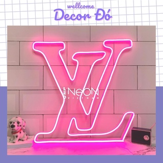 Đèn NeonSign Luôn Vui Tươi (LV) | Kích Thước:  32cm x 32cm | Quà Tặng Trang Trí Cực Chất , Siêu Sáng & Tiết Kiệm Điện |