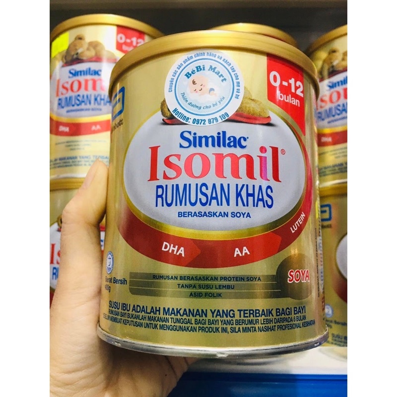 Sữa similac isomil 0-1 tuổi 400g