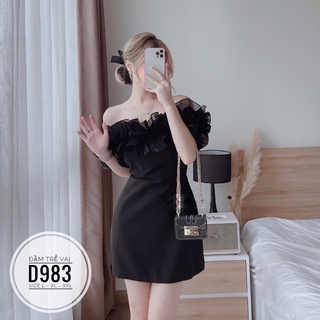 BIGSIZE NHUNG LÊ Đầm trễ vai D983