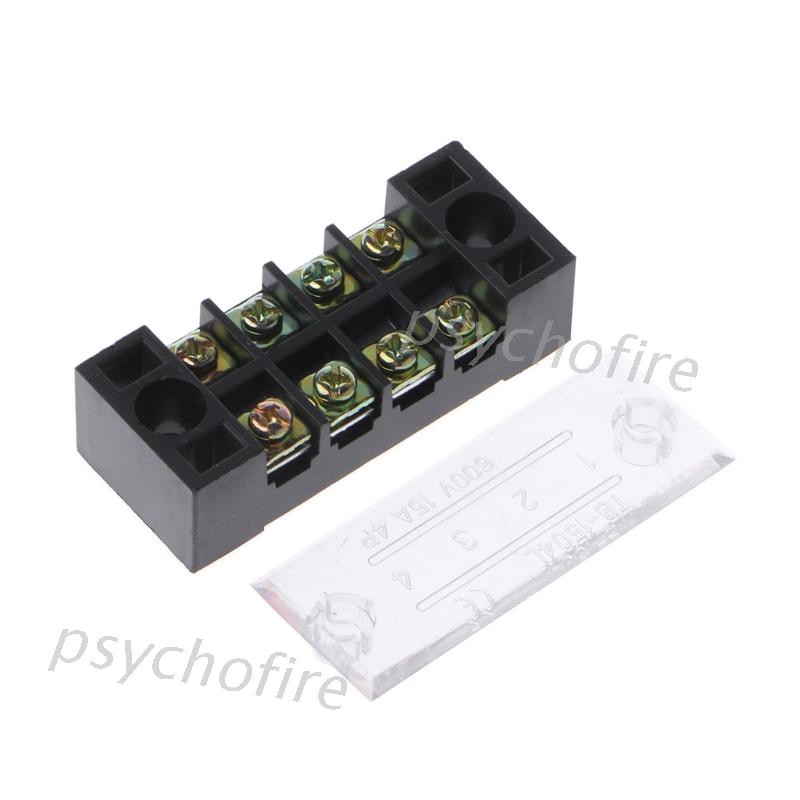 Cầu đấu dây Domino 600V 15A 4 vị trí chuyên dụng