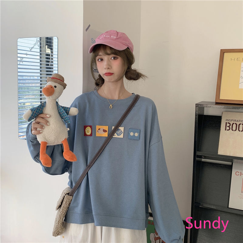 Áo Nỉ Phong Cách Nhật Bản Xinh Xắn Cho Nữ | BigBuy360 - bigbuy360.vn