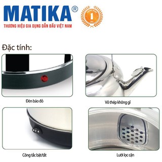 Ấm siêu tốc Matika MTK-50 5L