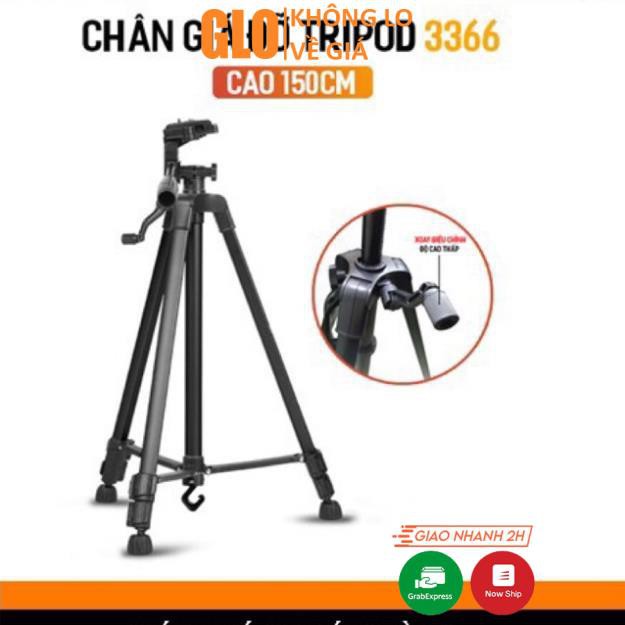 Chân Giá Đỡ Tripod 3366 Chuyên Nghiệp