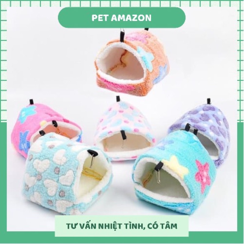 Nhà ngủ vải giữ ấm dành cho hamster sóc thỏ bọ
