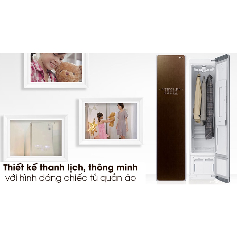 Tủ Chăm Sóc Quần Áo Thông Minh LG Styler Màu Nâu S3RF