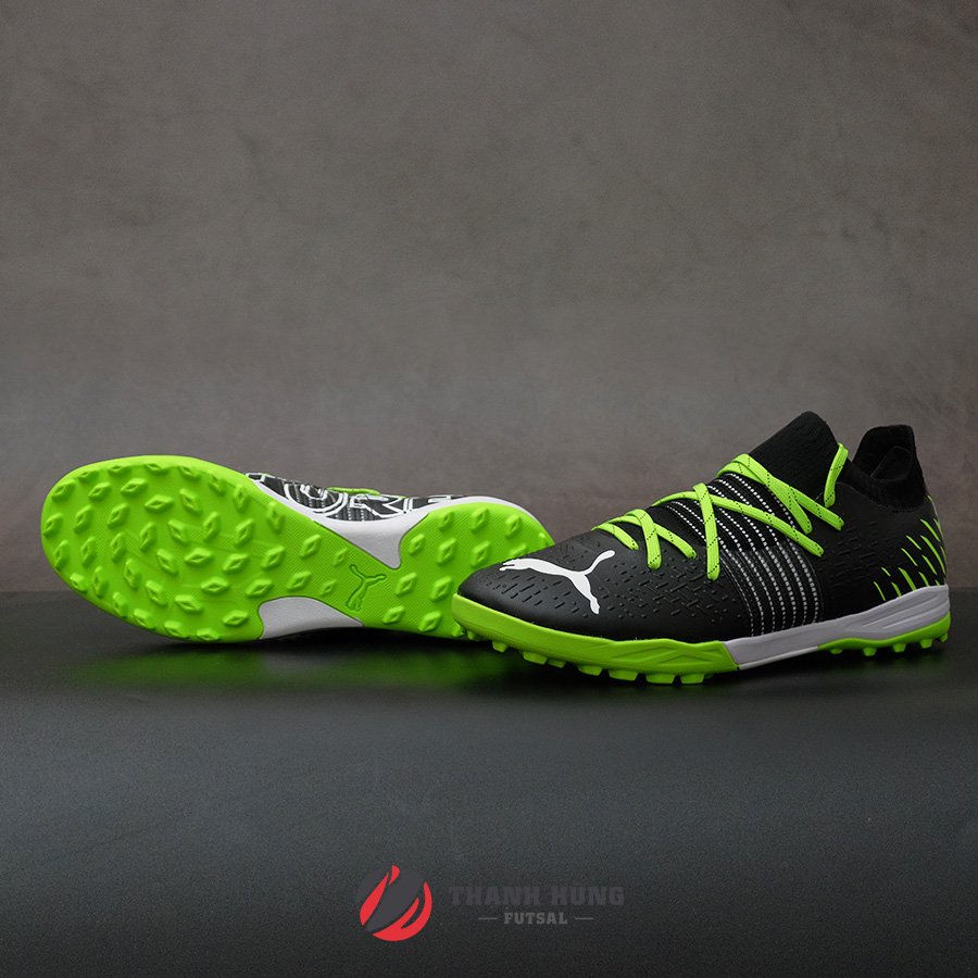 GIÀY ĐÁ BÓNG CHÍNH HÃNG PUMA FUTURE Z 1.2 PRO CAGE TF - 106498-02 - XANH LÁ/ĐEN