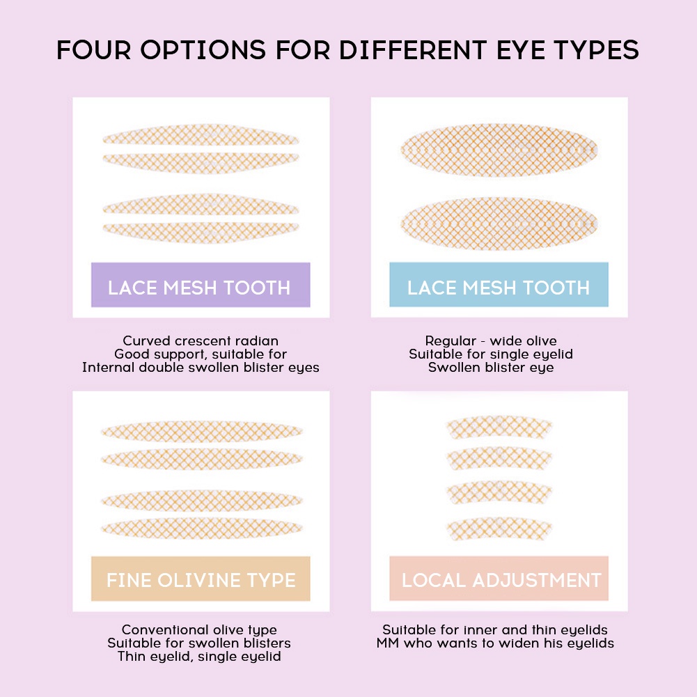 Túi 200 miếng dán nhấn mí GECOMO chuyên dụng trang điểm làm đẹp