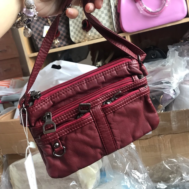 Túi đeo chéo da mềm