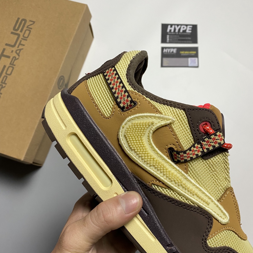 Giày Air Max 1 Travis Scott Baroque Brown  - Hype Sneaker | Phiên bản high quality.