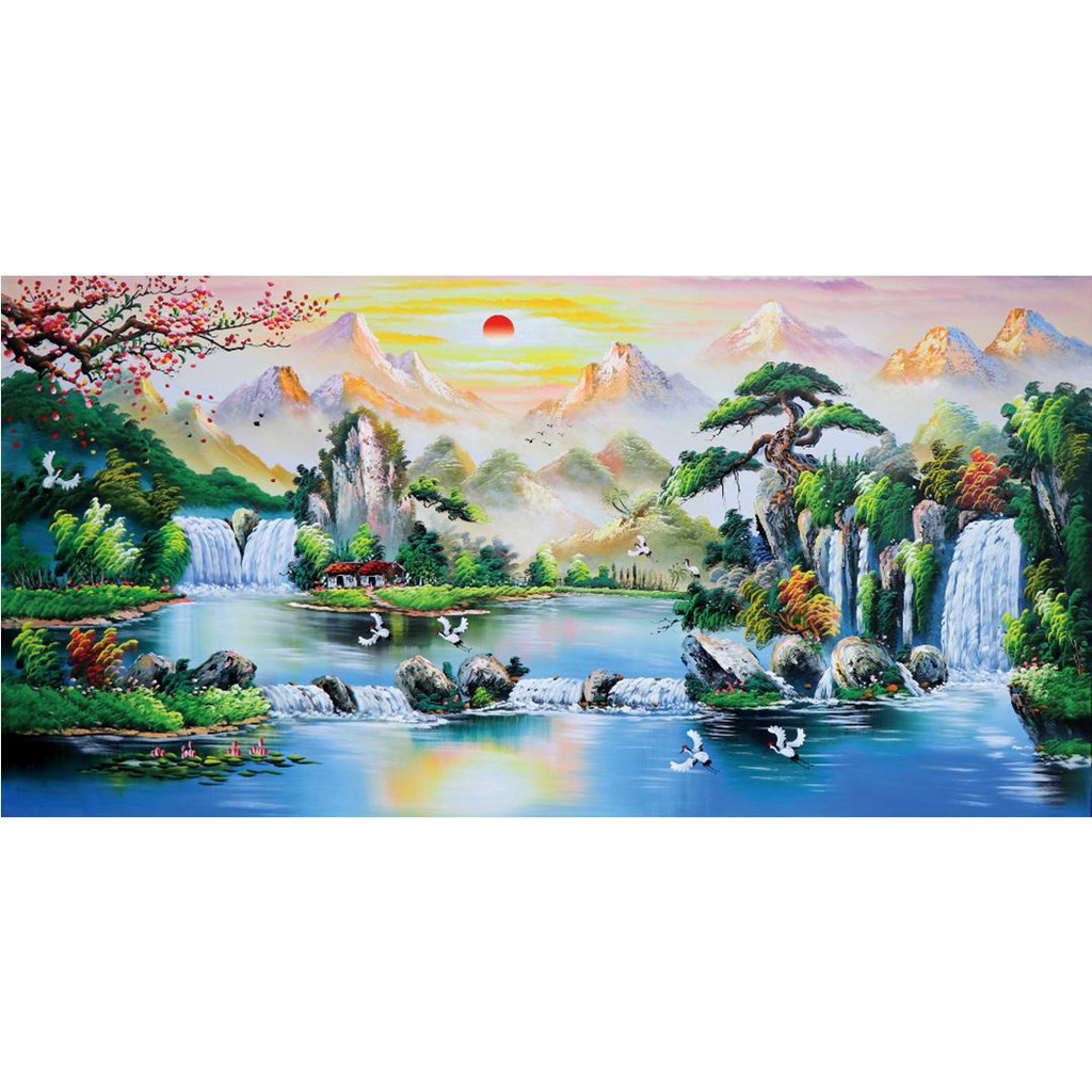 ⚡SIÊU SALE⚡ Tranh đính đá Phong cảnh đẹp LV065